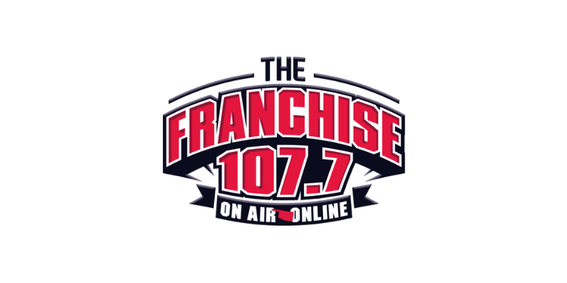 The Franchise 107.7 logo